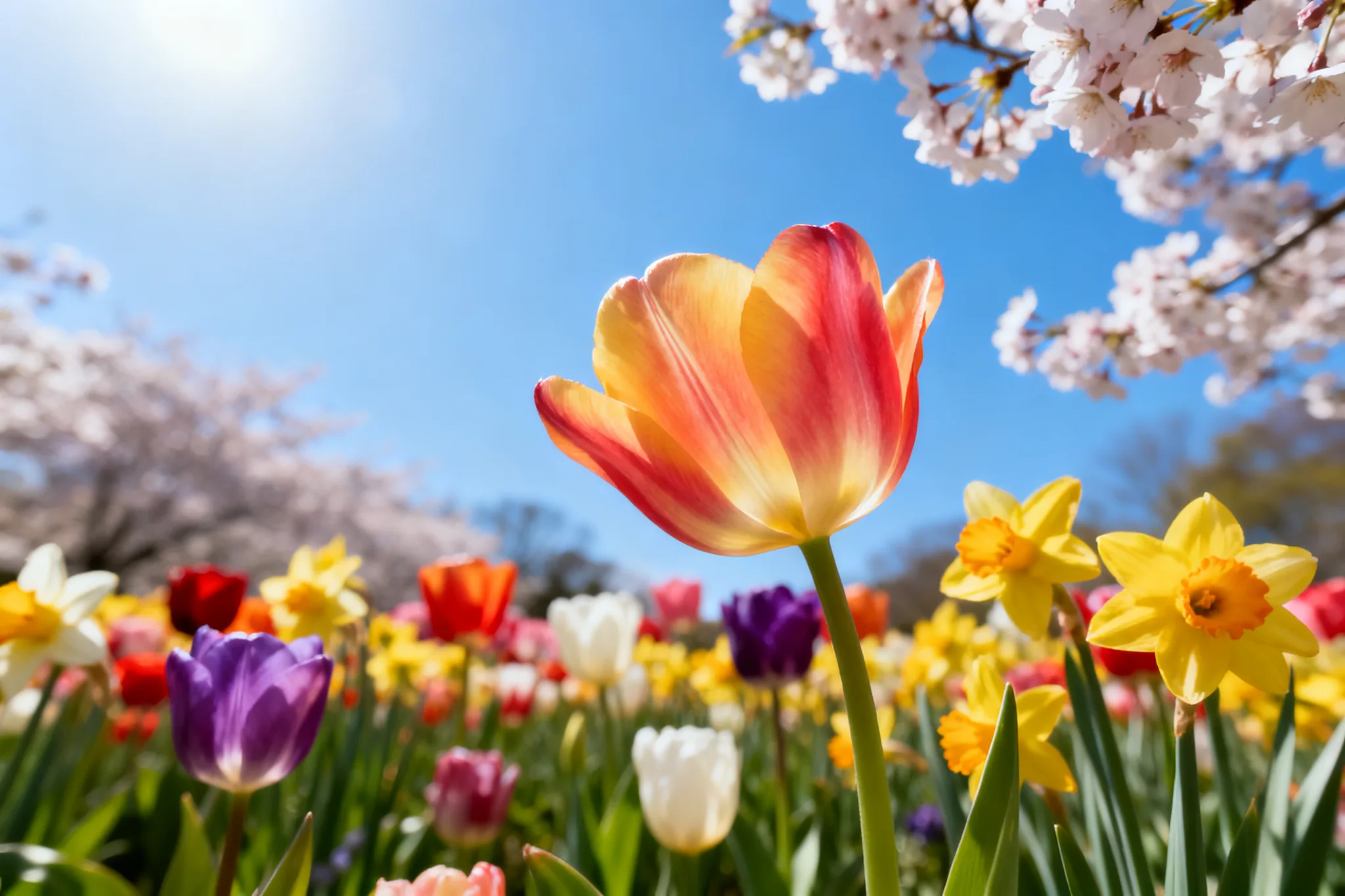 Spring Blossoms in Full Bloom