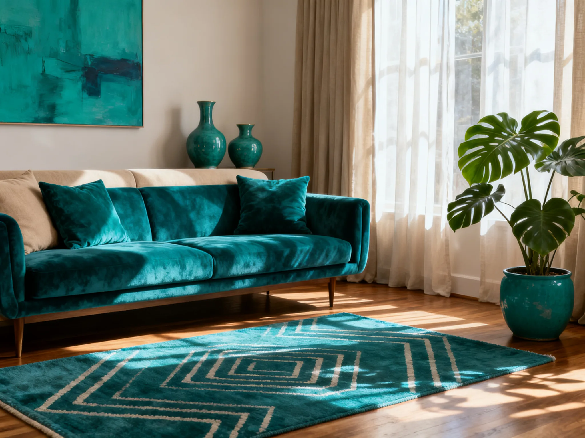 Transforming Teal Home: Serene and Modern Interior Design