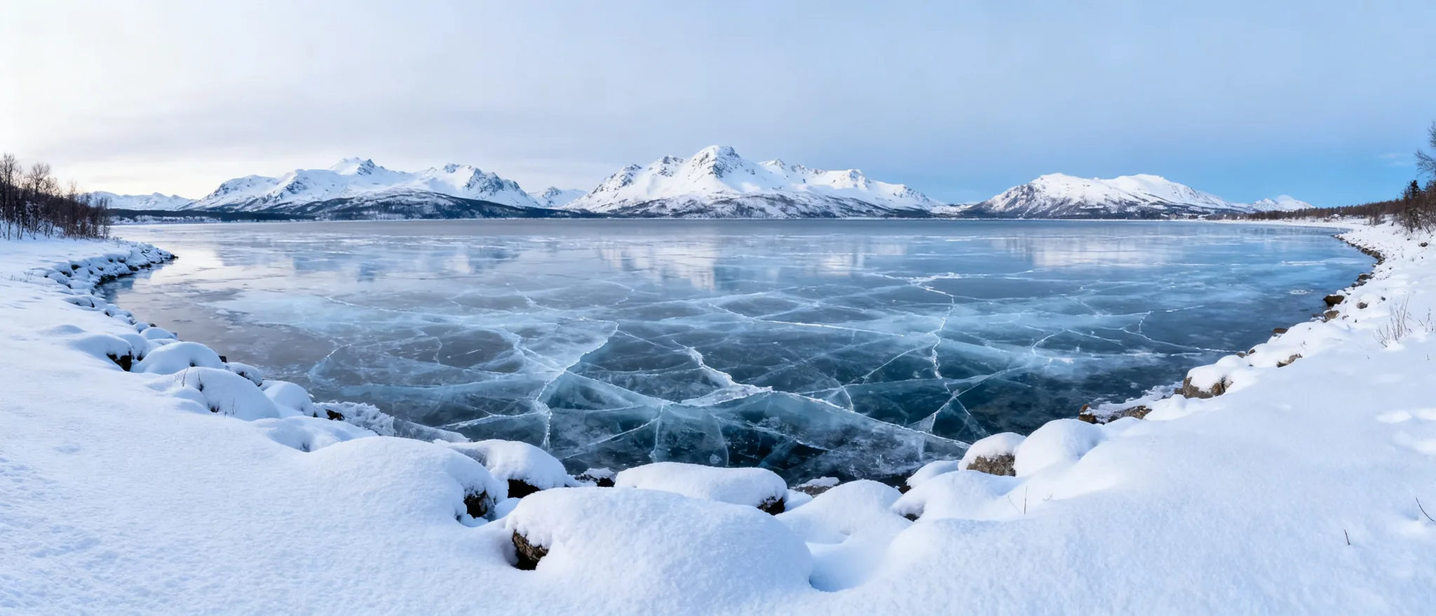 Winter Lakeside Serenity